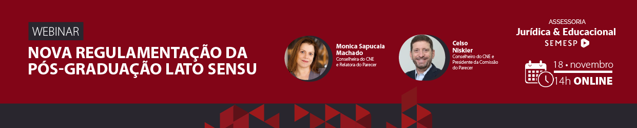 Webinar Nova Regulamentação da Pós-Graduação Lato Sensu